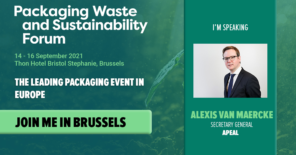 APEAL to speak at the Packaging Waste & Sustainability forum 16th September