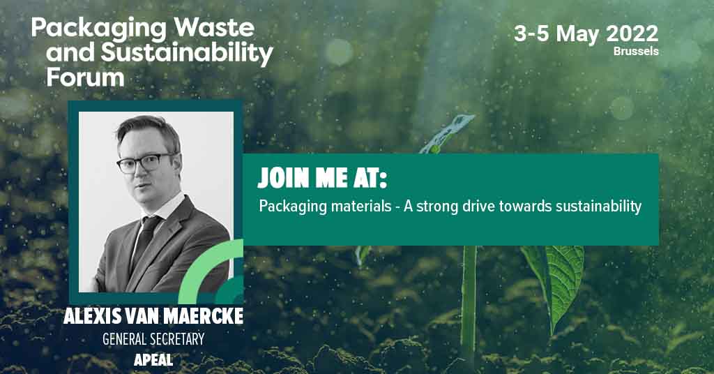 APEAL is confirmed to speak at the Packaging Waste & Sustainability forum 5th May