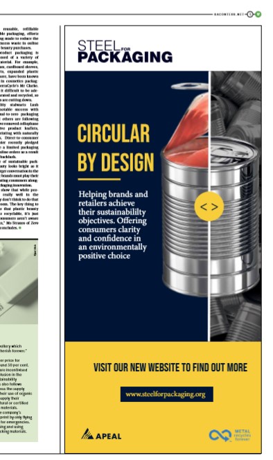 APEAL features in the Raconteur’s Future of Packaging, published in the Times.