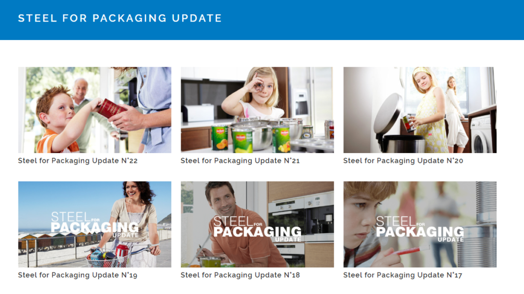 Our latest issue of Steel for Packaging Update is out